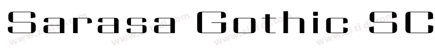 Sarasa Gothic SC Sem字体转换